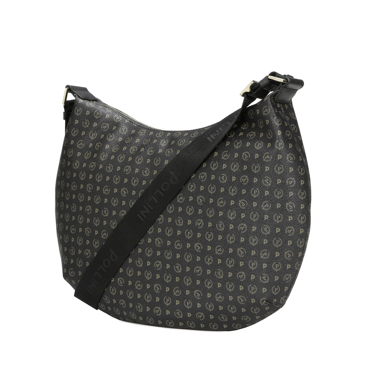 Geanta de umar Pollini, Heritage TE8420, Negru, 33 x 44 x 2 cm