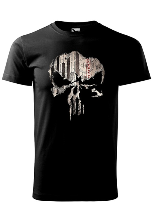 Tricou cu maneca scurta, K-off, negru, 3XL, Punisher