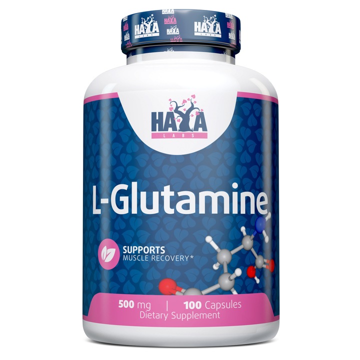 L-Glutamine 500mg. / 100caps. HAYA LABS 100 Caps