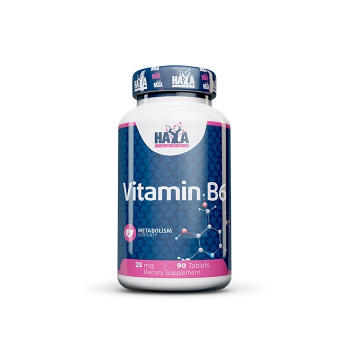 Vitamin B6 / 25mg. / 90 Tabs. HAYA LABS 90 Tabs