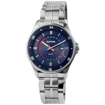 Ceas barbatesc, Raptor, bicolor, data, bratara inox argintie Ceas barbatesc, Raptor, bicolor, data, bratara inox argintie