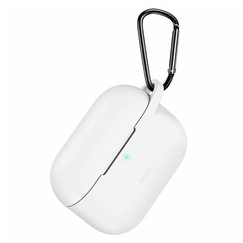 Husa suport casti Bibilel, compatibila cu Apple AirPods Pro/AirPods 3, Alb, BBL1222 Husa suport casti Bibilel, compatibila cu Apple AirPods Pro/AirPods 3, Alb, BBL1222