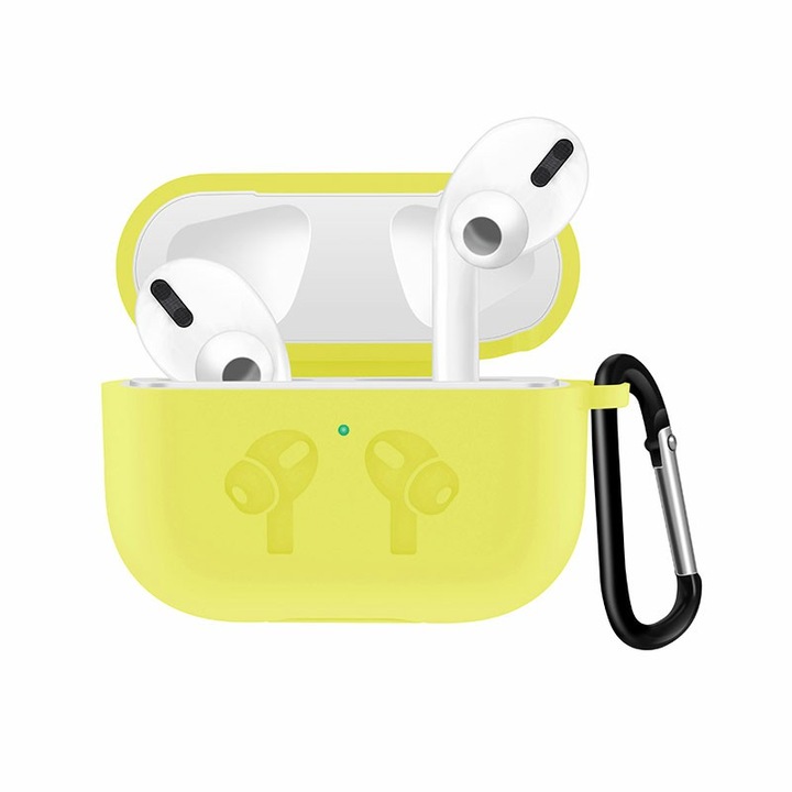 Husa suport casti pentru Apple AirPods Pro, Galben, BBL1230