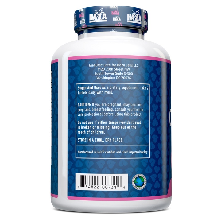 Calcium Magnesium & Zinc with Vitamin D / 90 Tabs. HAYA LABS 90 Tabs