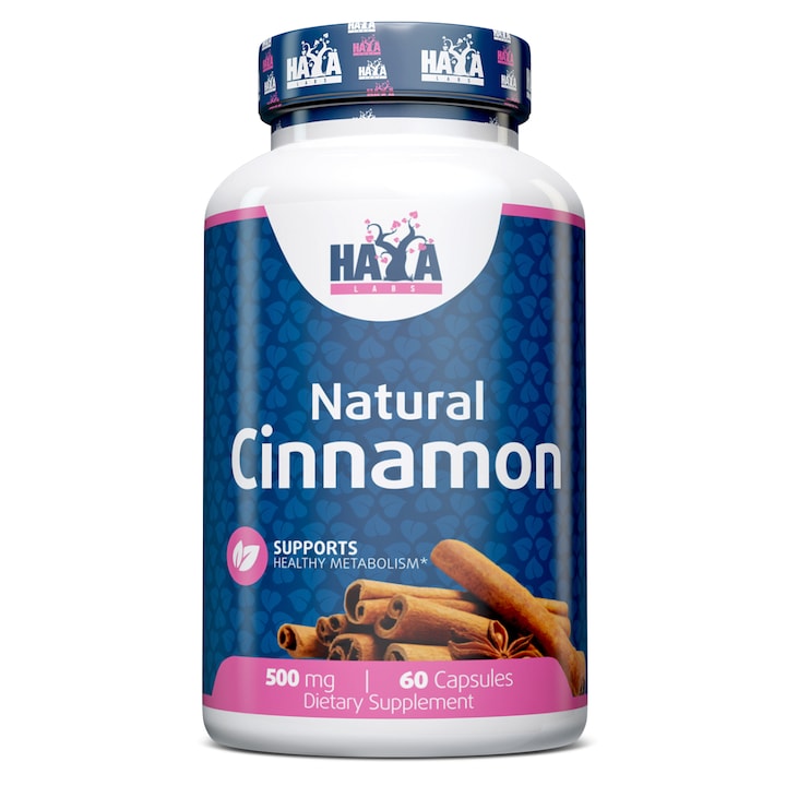 Supliment Cu Scortisoara Organica Haya Labs Organic Cinnamon 60 capsule