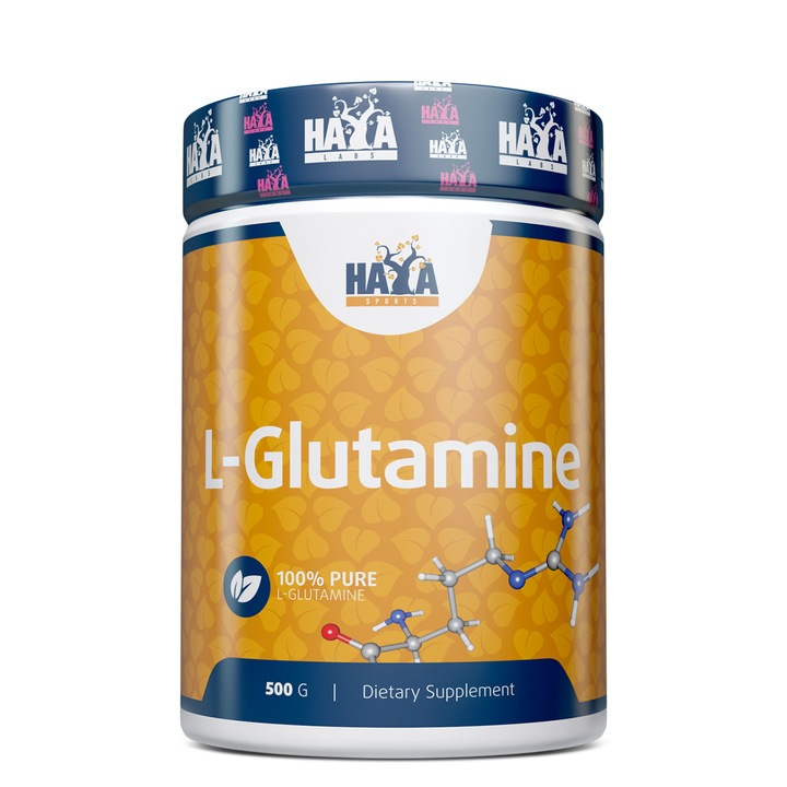 Glutamina 100% pura, HAYA LABS, 0,500 kg