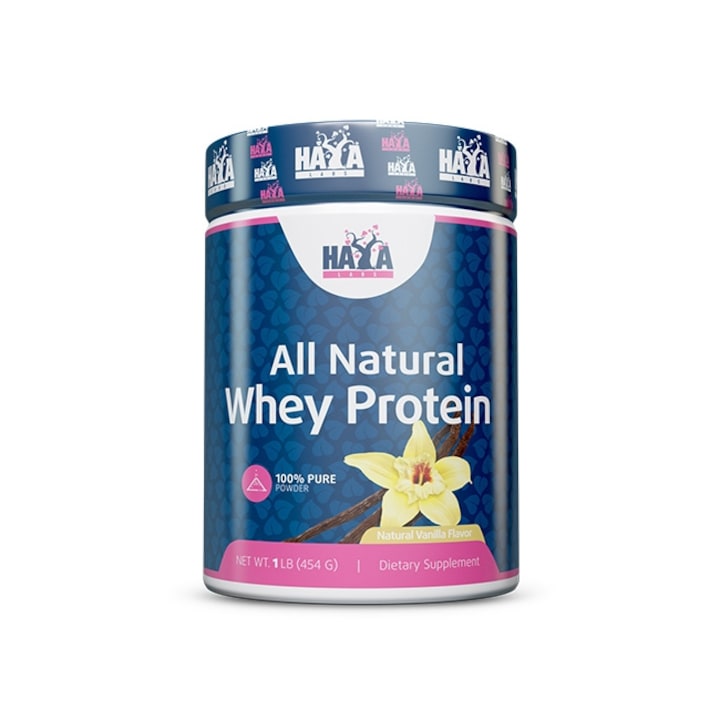 Haya Labs суроватъчен протеин на прах 100% чист изцяло натурален суроватъчен протеин ванилия 0,454 кг