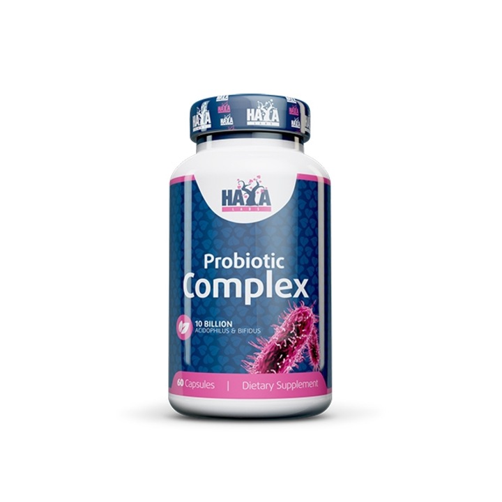10 Billion Acidophilus & Bifidus Probiotic Complex HAYA LABS 60 Caps