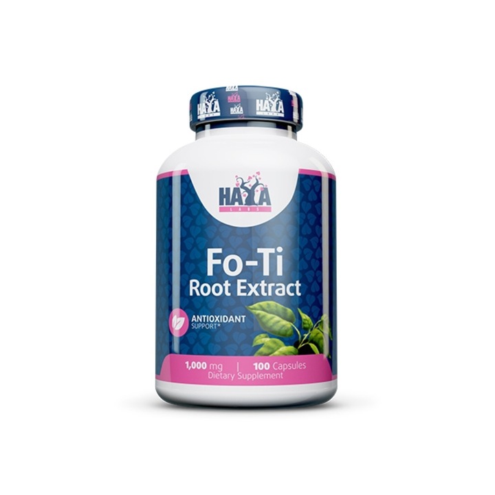 Supliment nutritiv Haya Labs, Fo-Ti Root Extract, 1000mg, 100 capsule
