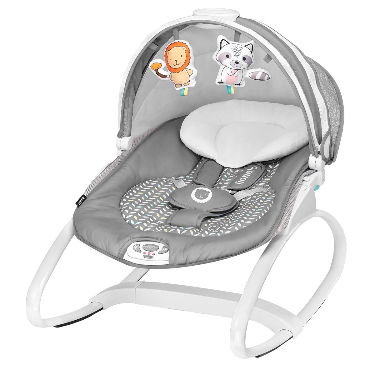 Fotoliu balansoar Lionelo Henk, Grey Scandy