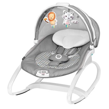 Fotoliu balansoar Lionelo Henk, Grey Scandy Fotoliu balansoar Lionelo Henk, Grey Scandy