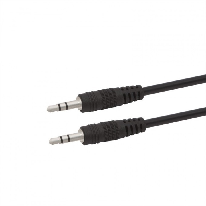 Cablu JACK fisa 3.5 JACK fisa 3.5 JACK Lungime 1,5 m, Culoare negru