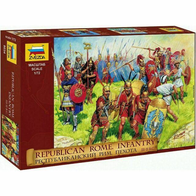Set Figurine Soldati Zvezda Republican Rome Infantry II-III Century 40buc 1:72 ZVEZ 8034