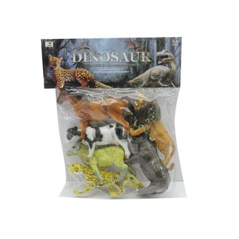 Set figurine animale , 6 piese , din cauciuc, 14x11 cm,Multicolor, 3 ani + Set figurine animale , 6 piese , din cauciuc, 14x11 cm,Multicolor, 3 ani +