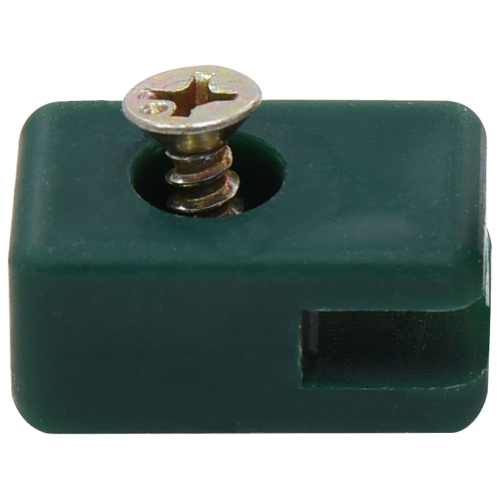 Set de 100 suport sarma de gard vidaXL, Plastic, Verde