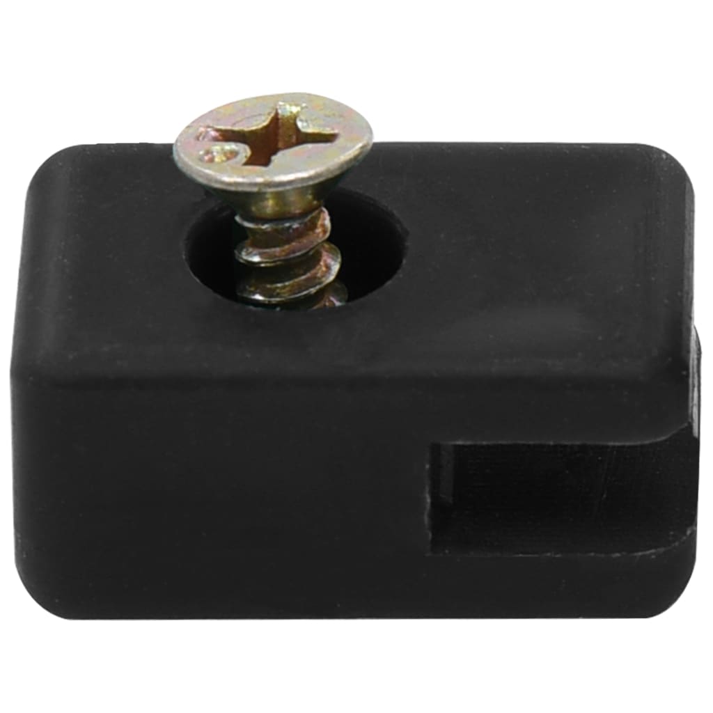 Set de 100 suport sarma de gard vidaXL, Plastic, Antracit