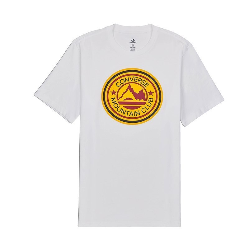 Tricou Converse Mountain Club Patch, Alb