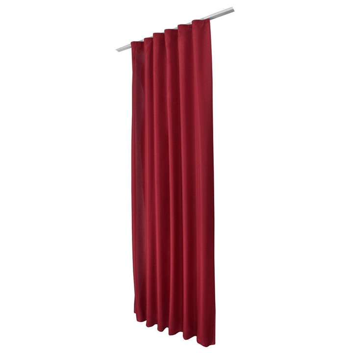 Beautissu Opaque, zsinóros függöny 140x245 cm, Piros