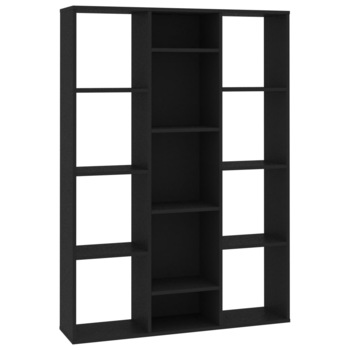 Separator camera/Biblioteca, negru, 100 x 24 x 140 cm, PAL 800442 Separator camera/Biblioteca, negru, 100 x 24 x 140 cm, PAL 800442