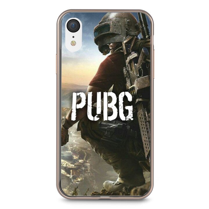 Husa silicon neagra iPhone XR PUBG