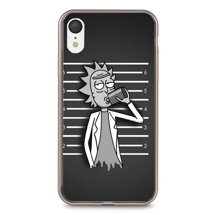 Husa silicon gri iPhone XR Rick