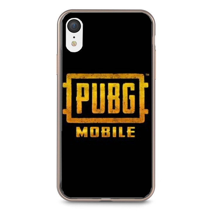 Husa silicon neagra iPhone XR PUBG Mobile