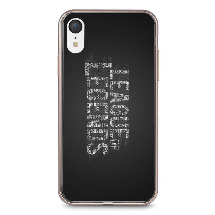 Husa silicon neagra iPhone XR League of Legends