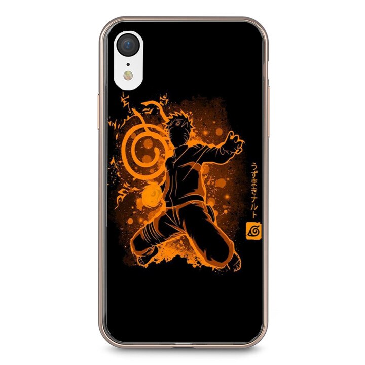 Husa silicon neagra iPhone XR Naruto