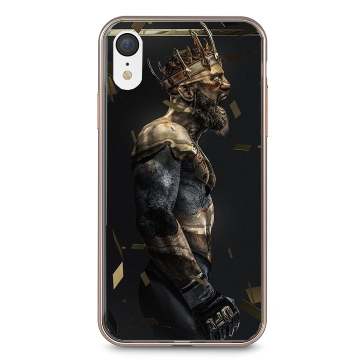 Husa silicon neagra iPhone XR Gold Notorious