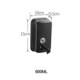 Dispenser sapun lichid negru mat, capacitate 500ml TRENDY S