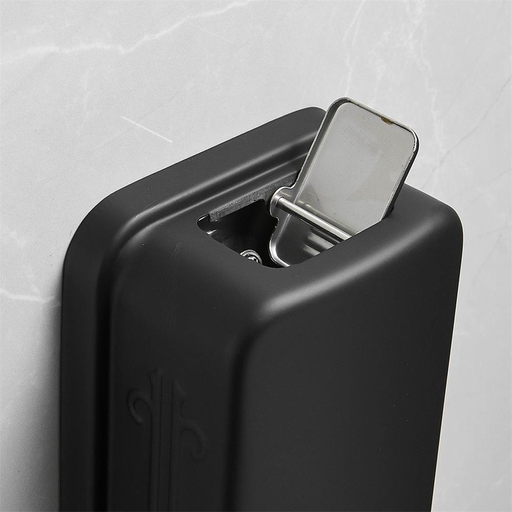 TRENDY S Folyékony szappanadagoló, Matt fekete ,Kapacitása 500ml