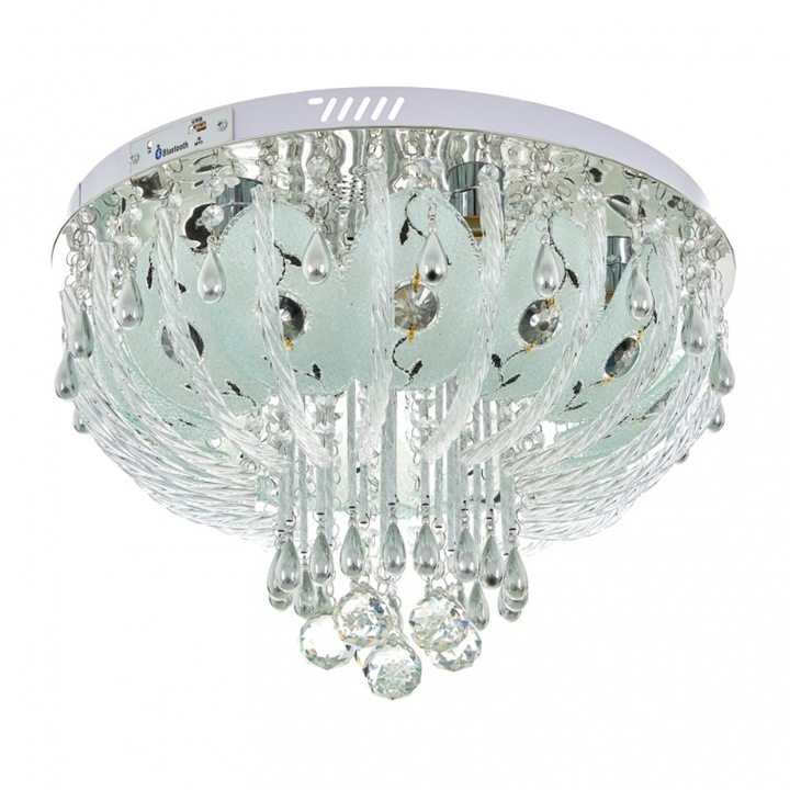 Plafoniera, Crom, 6хE27+led rgb, mp3, bluetooth, 1836/50 CH