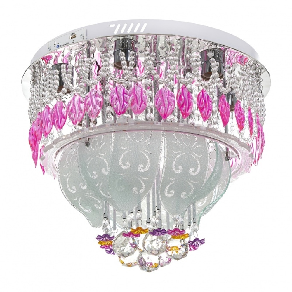 Plafoniera, Crom, 6хE27+led rgb, mp3, bluetooth, 1916/45 CH