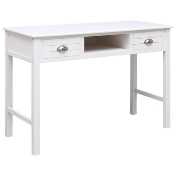 Birou de scris, alb, 110 x 45 x 76 cm, lemn 284155 Birou de scris, alb, 110 x 45 x 76 cm, lemn 284155