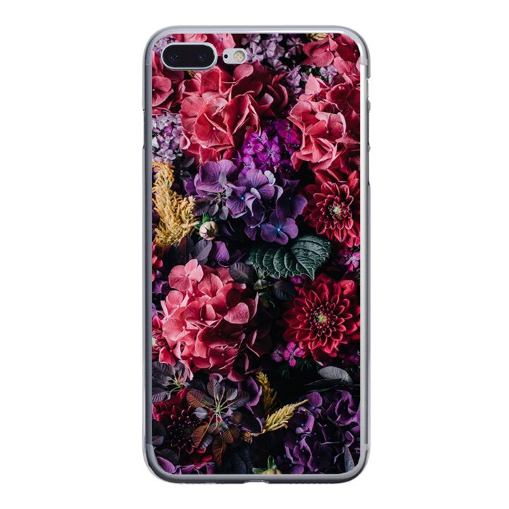 Husa silicon rox iPhone 7 plus Colorfull Flowers