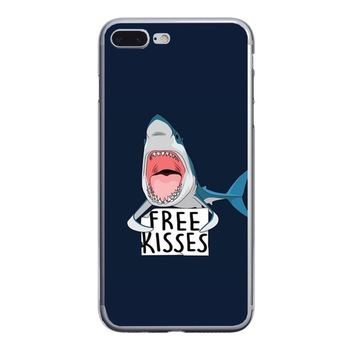 Husa silicon neagra iPhone 7 plus Free Kisses Husa silicon neagra iPhone 7 plus Free Kisses