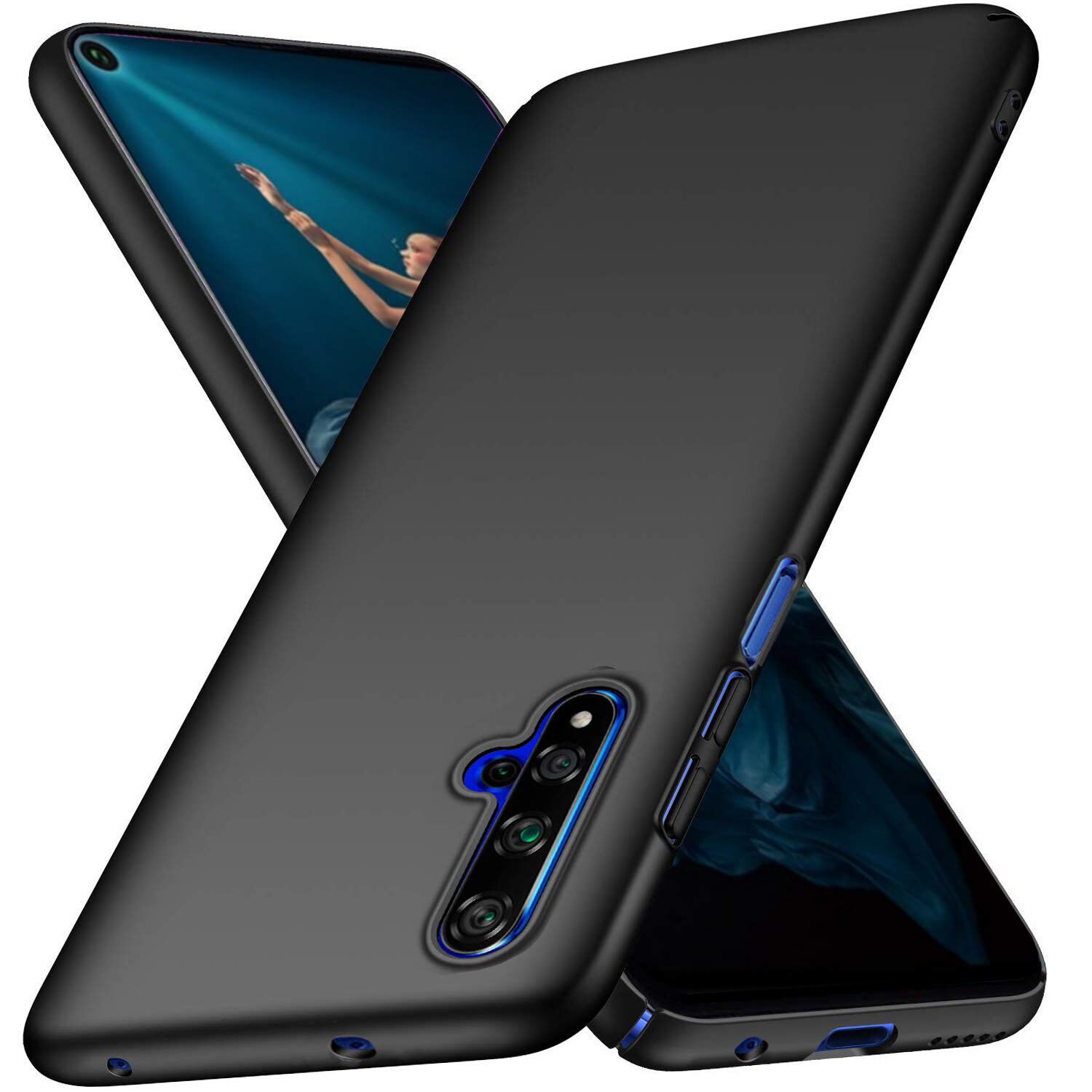 Husa Protectie Silicon Tpu Mat Ultra Slim pentru Huawei Nova 5T Negru Carcasa