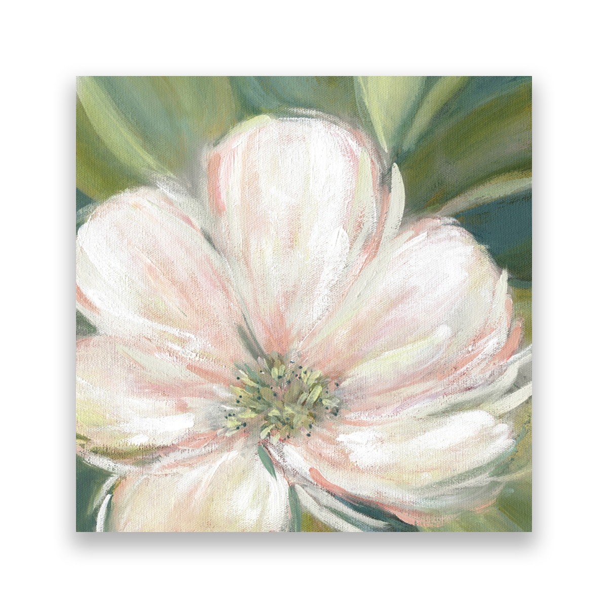 Tablou Canvas - Floral, Flori, Bujori, Pictura, 100 x 100 cm