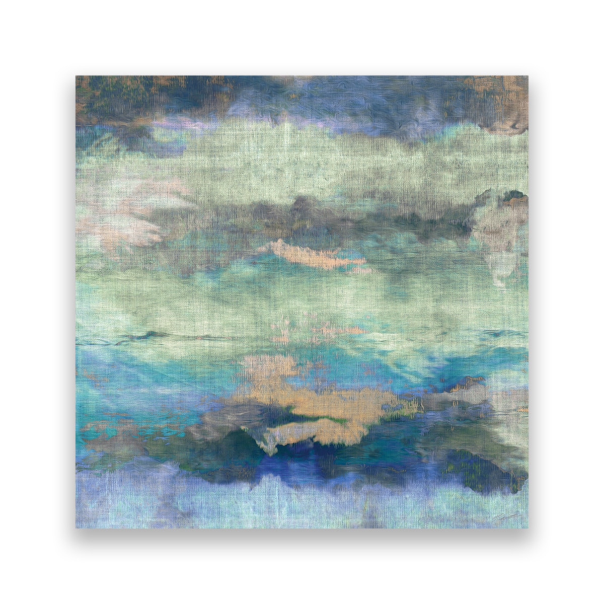 Tablou Canvas - Abstract, Diverse, Modern, Pictura, Albastru, 100 x 100 cm