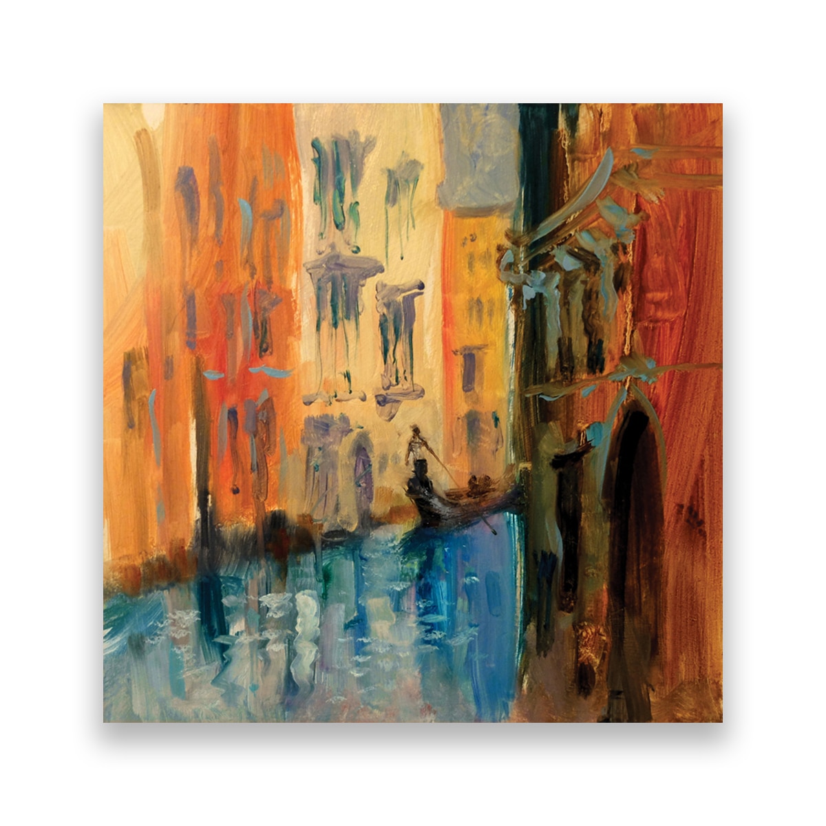 Tablou Canvas - Venetia, Oras, Pictura, Cladiri, Vara, 100 x 100 cm