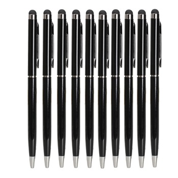 Set 10 buc, Stylus de precizie 2 in 1 cu Pix incorporat, Negru Set 10 buc, Stylus de precizie 2 in 1 cu Pix incorporat, Negru