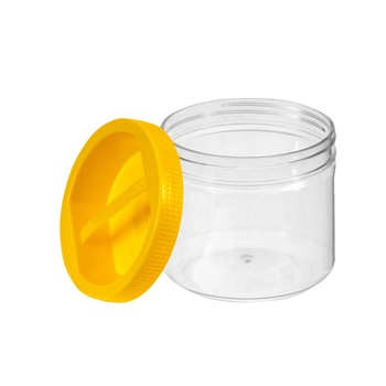 Borcan din plastic cu capac si maner 0.680 L Borcan din plastic cu capac si maner 0.680 L