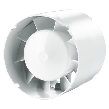 Ventilator axial tuburi D 100 mm, 14 W, 2300 RPM, 107 mc/h,pentru spartii mici si mijlocii, ATS, alb Ventilator axial tuburi D 100 mm, 14 W, 2300 RPM, 107 mc/h,pentru spartii mici si mijlocii, ATS, alb