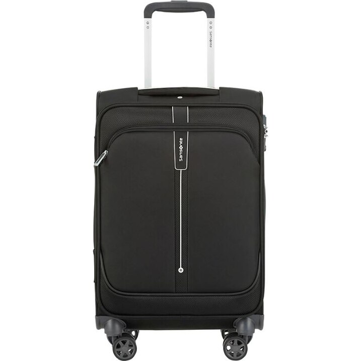 Samsonite popsoda, troler material textil 55x20x35cm, negru, 4 roti