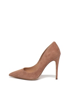 Steve Madden, Pantofi de piele intoarsa cu varf ascutit Daisie, Maro camel, 40 Steve Madden, Pantofi de piele intoarsa cu varf ascutit Daisie, Maro camel, 40