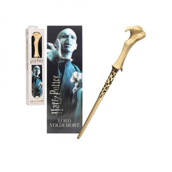 Bagheta Harry Potter - Lord Voldemort V3 30cm Originala + Semn de carte, Multicolor Bagheta Harry Potter - Lord Voldemort V3 30cm Originala + Semn de carte, Multicolor