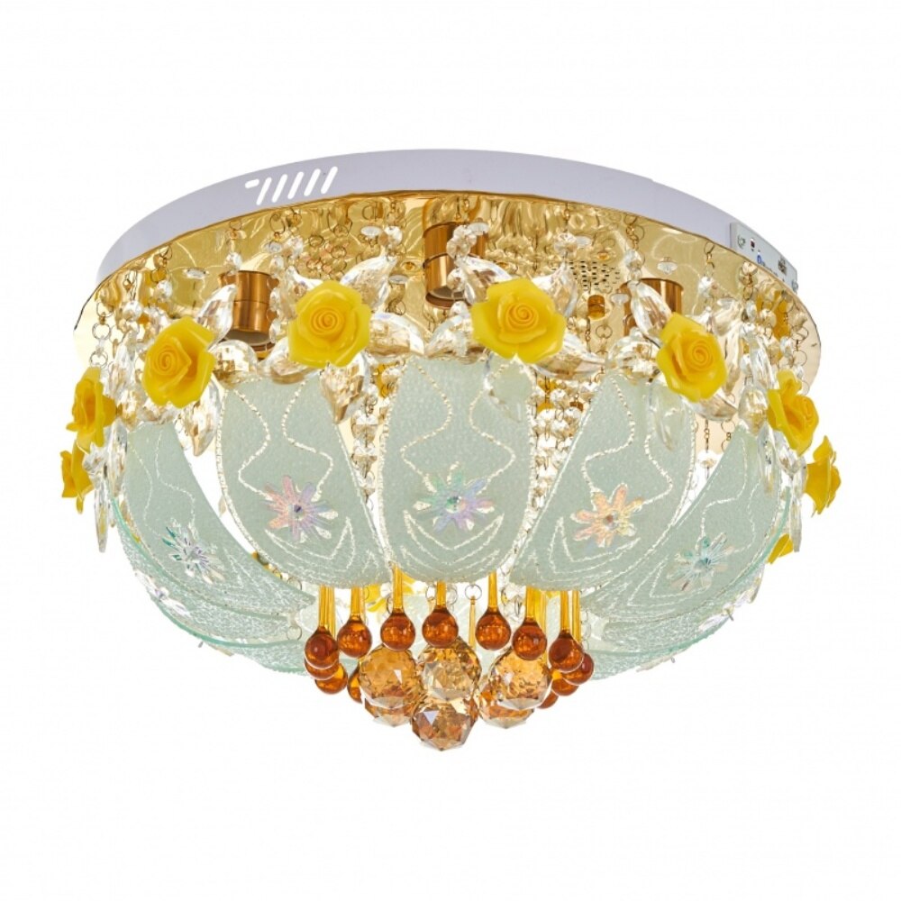 Plafoniera, Aur, 6хE27+led rgb, mp3, bluetooth, 1917/50 GD