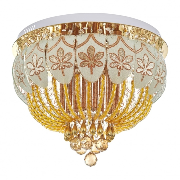 Plafoniera, Aur, 6хE27+led rgb, mp3, bluetooth, 1918/50 GD