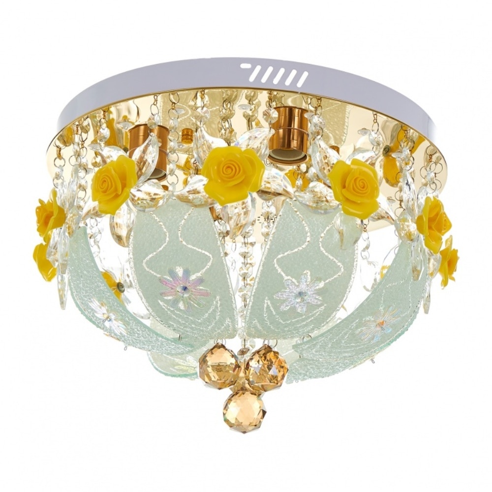 Plafoniera, Aur, 4хE27+led rgb, mp3, bluetooth, 1917/40 GD