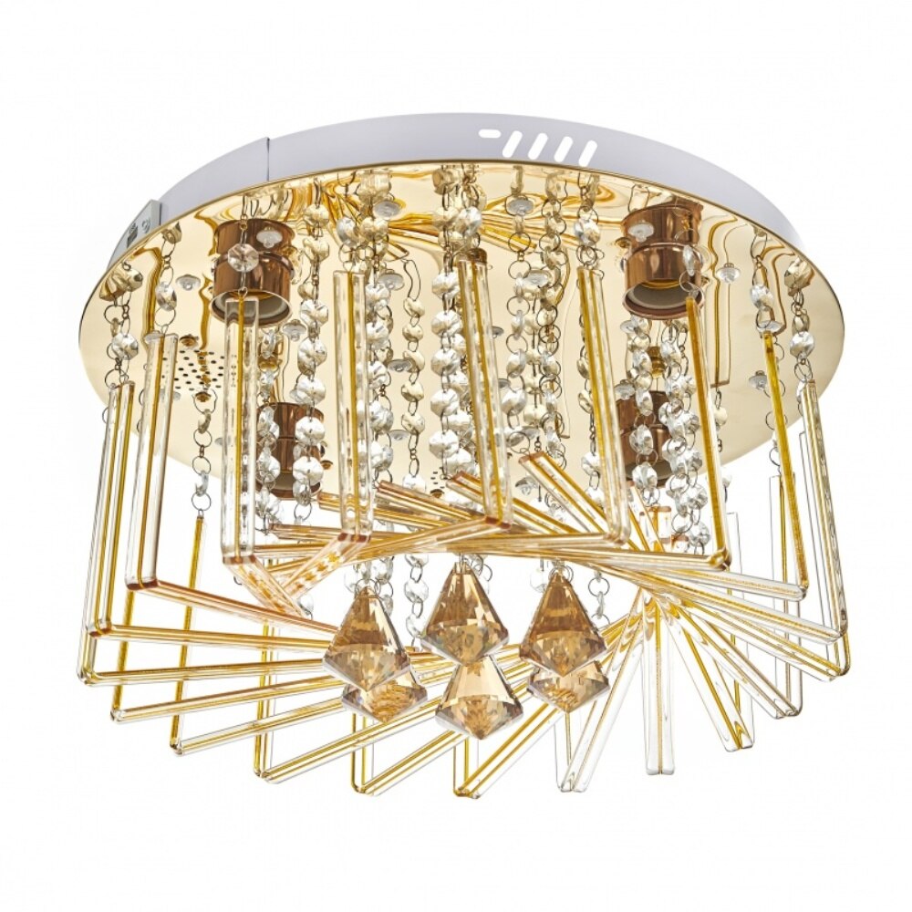 Plafoniera, Aur, 4хE27+led rgb, mp3, bluetooth, 1942/40 GD